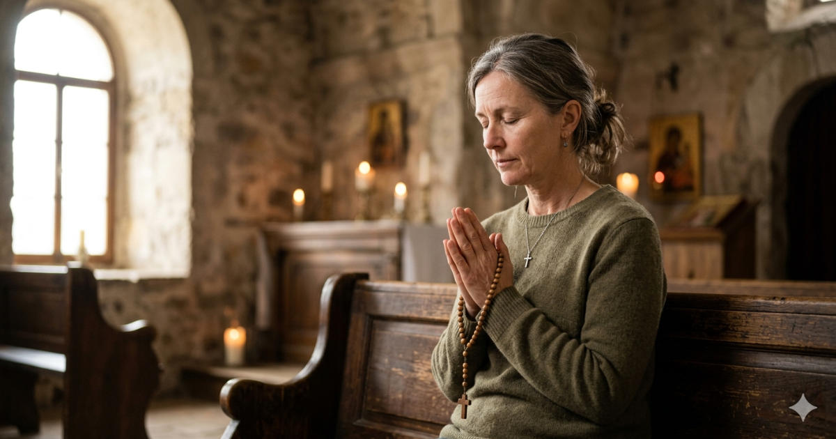 Oração para ansiedade com pessoa em momento de paz
